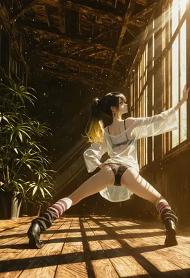 Sunlight in the Greenhouse Studio