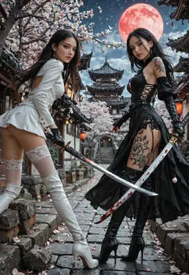 Duality of Blades Under Blood Moon