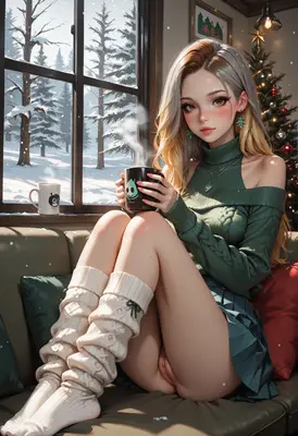 Cozy Winter Morning With Hot Cocoa