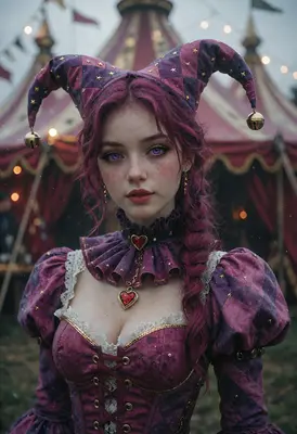 Mystical Jester at the Abandoned Carnival