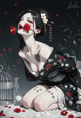 Caged Beauty with Crimson Roses