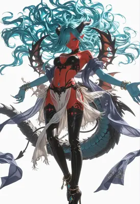 Ethereal Red Demon Dragon Queen