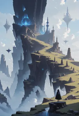 The Lone Traveler of Floating Spires