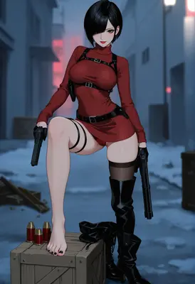 Agent Ada in Red Tactical Gear
