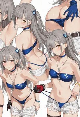 Silver Haired Girl Summer Character Sheet