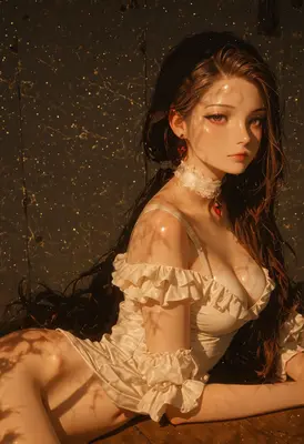 Gilded Radiance in Soft Shadow