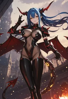 Seductive Demon Queen of the Battlefield