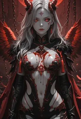 Crimson Demon Queen in Chains