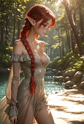 Red Haired Elf Beside The River