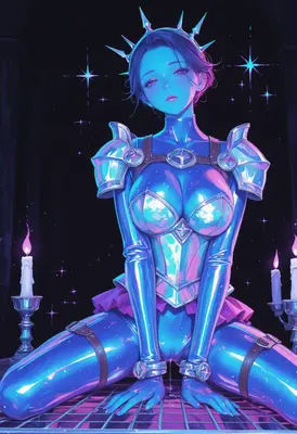 Celestial Guardian in Shimmering Armor