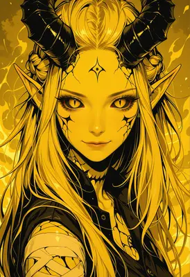 Golden Demon Elf Portrait