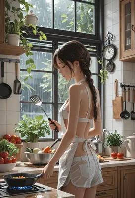 Rainy Day Cooking in the Kitchen