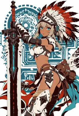 Tribal Warrior with Giant Greatsword