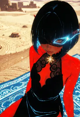 Mystic Elf in the Desert Sands