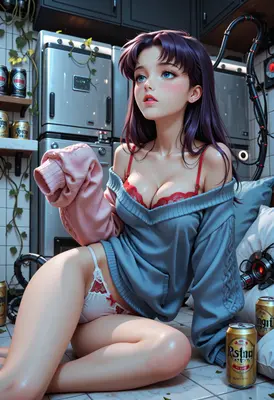 Relaxing Evening with Misato Katsuragi