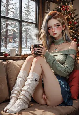 Cozy Winter Morning With Hot Cocoa