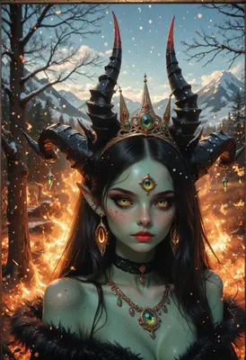 Demon Queen of the Frozen Flames