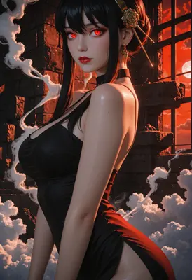 Crimson Moonlight Assassin Yor Forger