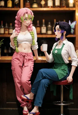 Casual Cafe Chat Between Friends