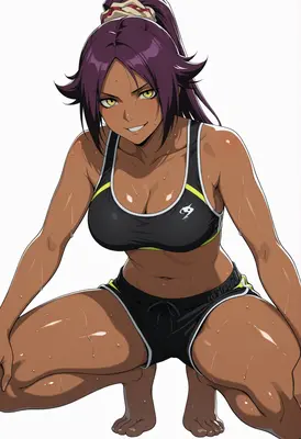 Sweaty Workout Session with Yoruichi