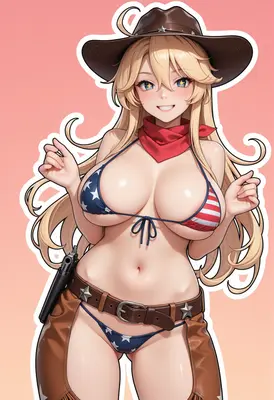 Patriotic Cowgirl Summer Style