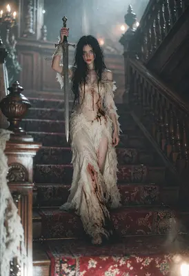 Bloodstained Warrior on the Grand Staircase