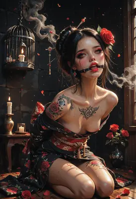 Captive Beauty in the Candlelight