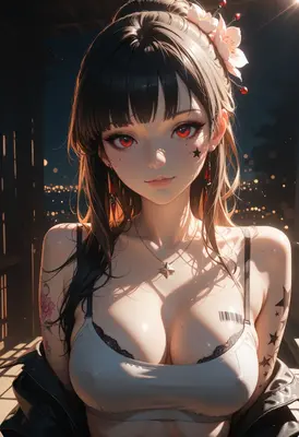 Evening Glow With Red Eyed Beauty