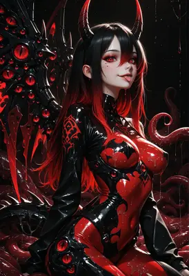 Seductive Demon Queen of Dark Eyes