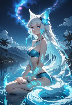 Celestial Fox Spirit by Tropical Waters