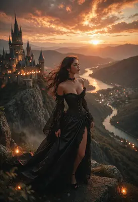 Gothic Queen Overlooking the Valley
