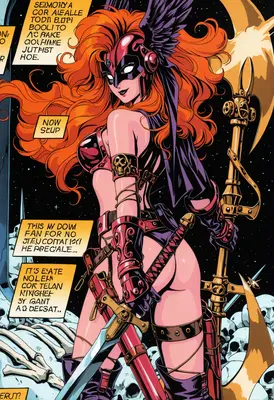Valkyrie Warrior Amidst The Skulls