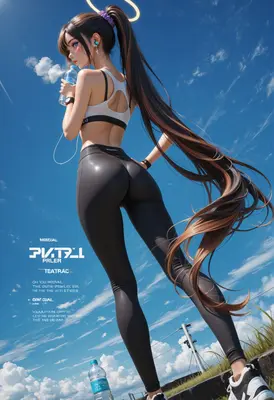 Athletic Beauty Under Clear Blue Sky