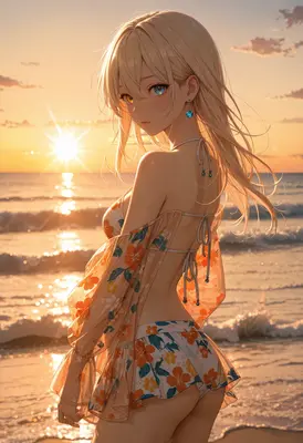 Golden Hour Beachside Serenity