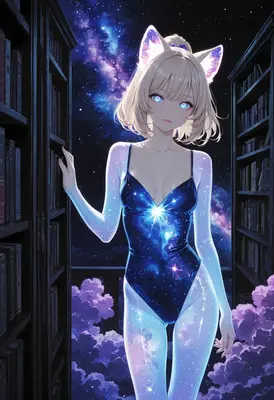 Celestial Guardian of the Cosmic Library
