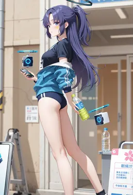 Cybernetic Student with Floating Drones