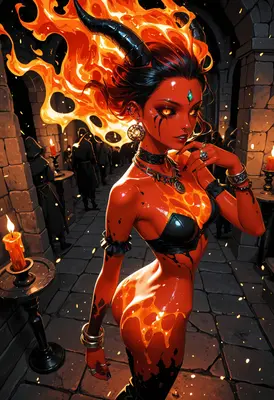 Fiery Demon Queen of the Underworld