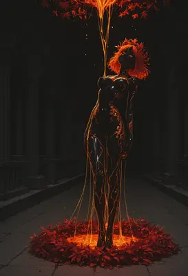 Goddess of Liquid Fire and Leaves