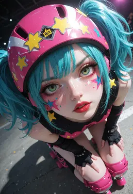 Starry Eyed Roller Derby Girl
