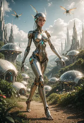 Cyborg Guardian of the Crystal City