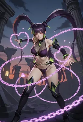 Enchantress of the Neon Heart Chains