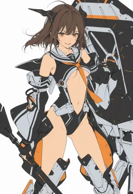 Cybernetic Sailor Guardian with Heavy Shield