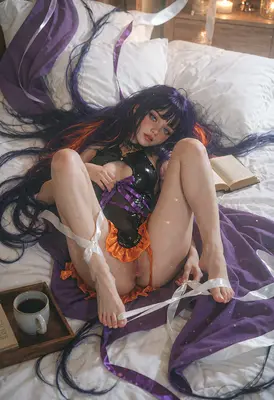 Enchanting Witch in Bedside Repose