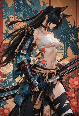 Fox Spirit Samurai Warrior