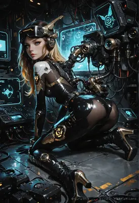 Cybernetic Pilot in a High-Tech Cockpit