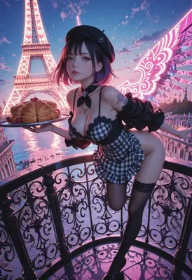 Midnight Parisian Pastry Angel