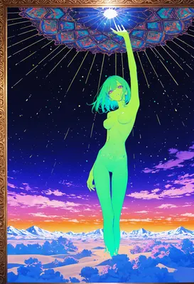 Celestial Being Reaching for the Stars