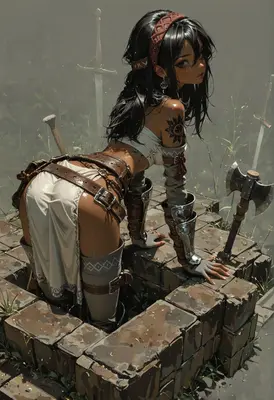 Warrior Resting in the Blade Field