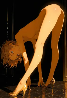 Golden Hour Silhouette in High Heels