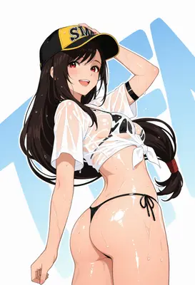 Wet Summer Vibe Anime Girl